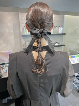 ケンジ 横浜(KENJE) 編みおろし/タイトヘア/結婚式/お呼ばれヘア/ヘアアレンジ