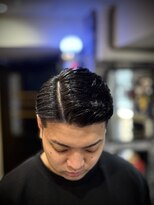 プラウド(PROUD) 大人海外メンズヘア七三分けサイドパートフェードカット