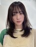 似合わせカット+うる艶透明感カラー+ヘッドスパ　￥18150→