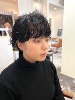 ラプト(rapt)&nbsp;黒髪マッシュショートパーマ