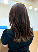20代～50代くびれミディアムレイヤーワンレンハッシュカット
