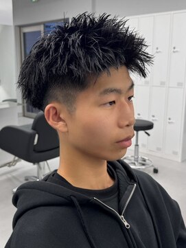 エルマーク 本山(L-MARK) スパイキーショート/短髪/ツーブロック/メンズ/men's