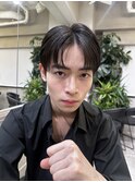 men's/顔周り/ニュアンスパーマ/黒染め/韓国/ダウンパーマ