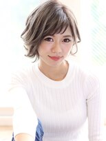 エイト 博多店(EIGHT hakata)&nbsp;【EIGHT 博多】外ハネ×ショートバング×ミルクティーカラー