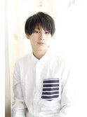 かき上げくせ毛風パーマソフトツーブロックショートレイヤー/115