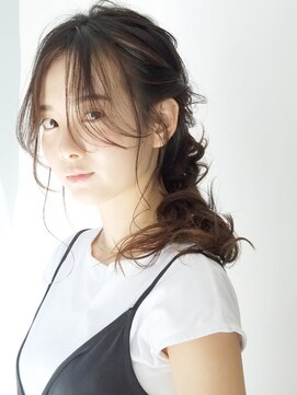 エアー 銀座(air) ★岡田有加★20代30代40代/大人キレイな編みおろしアレンジヘア