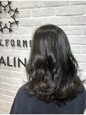 透明感ダークグレージュ