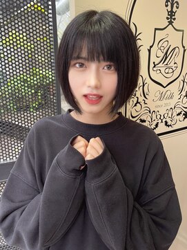 サロンドミルク 原宿(salon de MiLK) 【salon de MiLK 原宿】ショートボブ