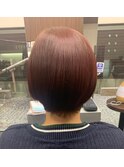 上品なローズカラー×ショートボブ