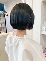 キャアリー(Caary)&nbsp;福山市美容室Caary人気 襟足ギリギリな可愛いミニボブ
