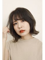 ルーフ 用賀(ROOF)&nbsp;【ROOF用賀店】くびれボブ グレージュ レイヤーボブ