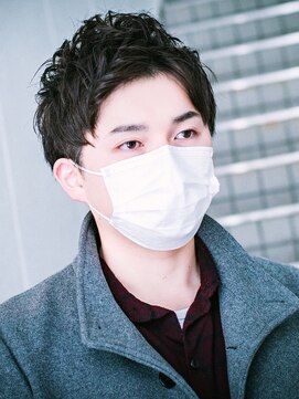 デフ(def) メンズ爽やか好印象のアップバングショート