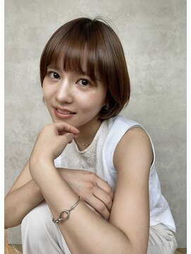 メゾンドイギー(MAISON de IGGY) マッシュショート#大人ボブ#ツヤ髪スタイル###ペールベージュ