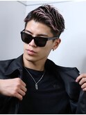 大人男子のブリーチカラー