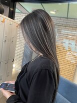 ラフ(LAFF) #バレイヤージュ#グレージュカラー#ボブウルフ#ココアベージュ