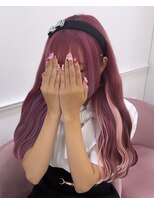 リルミー(Lilme)&nbsp;ブリーチピンクにインナーエクステ＊rina＊