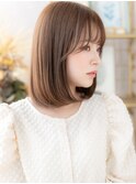 ツヤ髪シルキーベージュ小顔内巻きワンカールc4上尾30代40代!