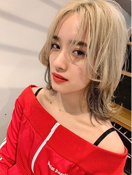 ジーナ(XENA) ウルフカット×レイヤーカット×インナーカラー(渋谷)