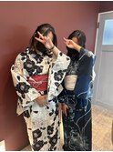 浴衣着付け、簡単ヘアアレンジ
