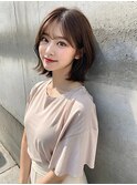 大人可愛い小顔前下がりボブ×ナチュラルボブ×ミニボブ20代30代