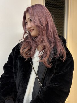 エムサロン 高崎あら町テラス店(emusalon) 【茉雪】ブリーチ2回淡いピンク