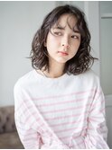 ウェーブミディアム×髪質改善顔周りレイヤーカット[表参道]