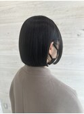 20代30代40代前下がりストレート大人ボブリップライン