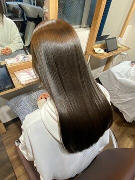 リンクス 久喜(LINKTH) 髪質改善酸性ストレート /黒髪/ネビージュ/小顔/ワンレン