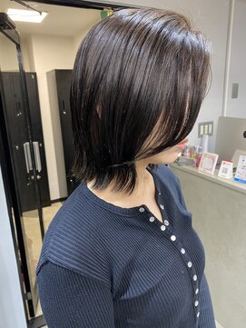 エトラ 渋谷店(etora) 前髪 外ハネボブ ワイドバング イメチェン 美髪"