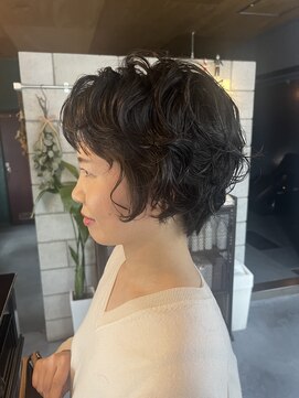 ファスナー(fustener) ショートカット×パーマ