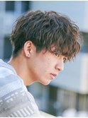スパイラルパーマ/サーフカール/ツイストスパイラル/メンズ/眉毛