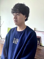 ヘアーアイストゥーレ(HAIR ICI TRE) 王道メンズショートマッシュパーマ清潔感