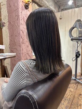 ロッソバイアルター 鎌取(ROSSO by aL-ter) ミニウルフ/デジタルパーマ/チェリーブラウン[鎌取/石橋］