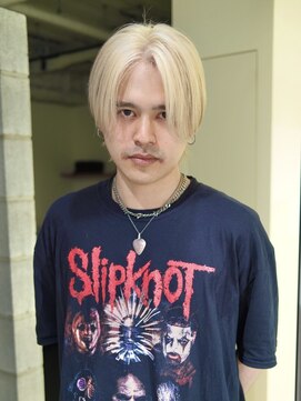 ノル 栄矢場町(nol) センターパート×抜きっぱなしブロンド