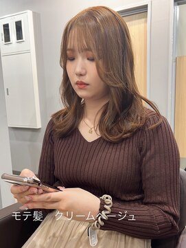 モテ髪　クリームベージュ