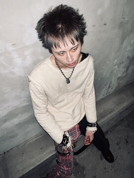 【PUNK】メンズスパイキー×エンドカラー♪