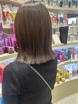 ヘアーザラブズラフズ オーガニカ 北九州(HAIR THE LOVES LAUGHS ORGANICA)&nbsp;切りっぱなしボブ(外ハネ)