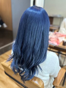 ロニカ 銀座(LOuNICA) 個性派★ブルージュ/デニムブルー/韓国風ウェーブ #銀座#東銀座