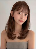 顔周りカット×イルミナカラー小顔スタイル