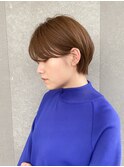 ハンサムショート/丸みショートボブ/20代30代40代50代/顔周り