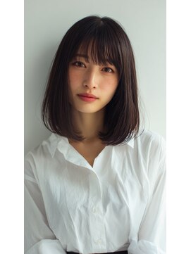 ディアーズ 青森店(Dears) ミルクティーブロンド/ダークブルー/デジタルパーマ/青森駅