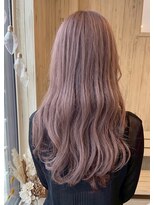 モウ ライフヘアー(MOW LIFE HAIR)&nbsp;【ゆるふわロング】ピンクベージュ