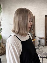 リアン(lien) ボブ×ミルクティーベージュ♪