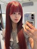 人気【ブリーチ無しで作る透明感♪】ダブルカラー＋前処理トリートメント