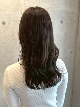 ロッカヘアエジェ(ROCCA hair eje.) オリーブグレー艶感ナチュラルセミディ