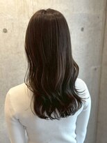 ロッカヘアエジェ(ROCCA hair eje.) オリーブグレー艶感ナチュラルセミディ