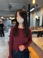ザ シーワークス ときわ台店(THE Cworks)&nbsp;レイヤーカット/暗髪/ストレート/大人かわいい