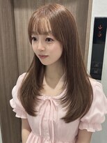 ユーフォリア 青山(Euphoria)&nbsp;ピンクベージュ＊ブリーチなしダブルカラーローレイヤー