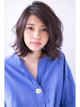 ヘアーアンドファッションシオミエイチ (hair＆fashion shiomi H) 【shiomi H】無造作パーマミディ