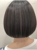 透明感♪髪質改善カラー内巻きショートボブ小顔艶感